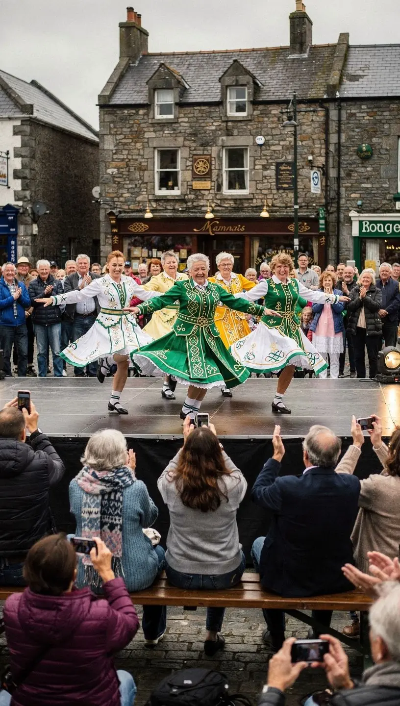 Seniors enjoying dance for health and social connection.