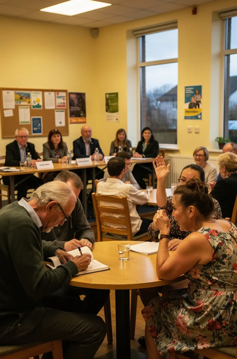 Participants engaging in dance for mental health benefits.